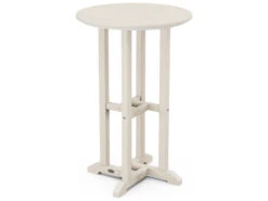 POLYWOOD® Traditional Recycled Plastic 24'' Round Counter Height Table -Patio Vibe Store PWRRT1245 zm