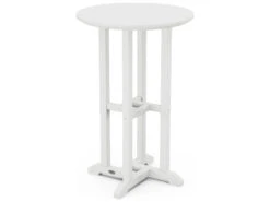 POLYWOOD® Traditional Recycled Plastic 24'' Round Counter Height Table -Patio Vibe Store PWRRT1247 zm