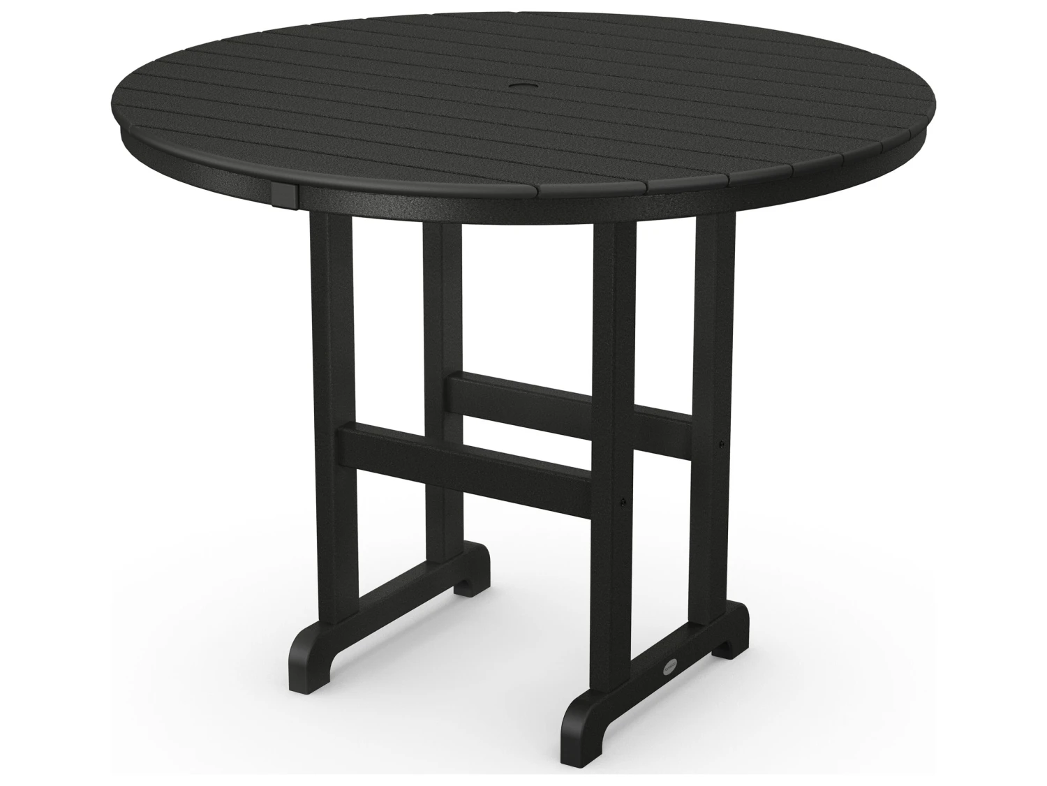 POLYWOOD® Traditional Tables Recycled Plastic 48'' Round Counter Table With Umbrella Hole 1 POLYWOOD® Traditional Tables Recycled Plastic 48'' Round Counter Table With Umbrella Hole