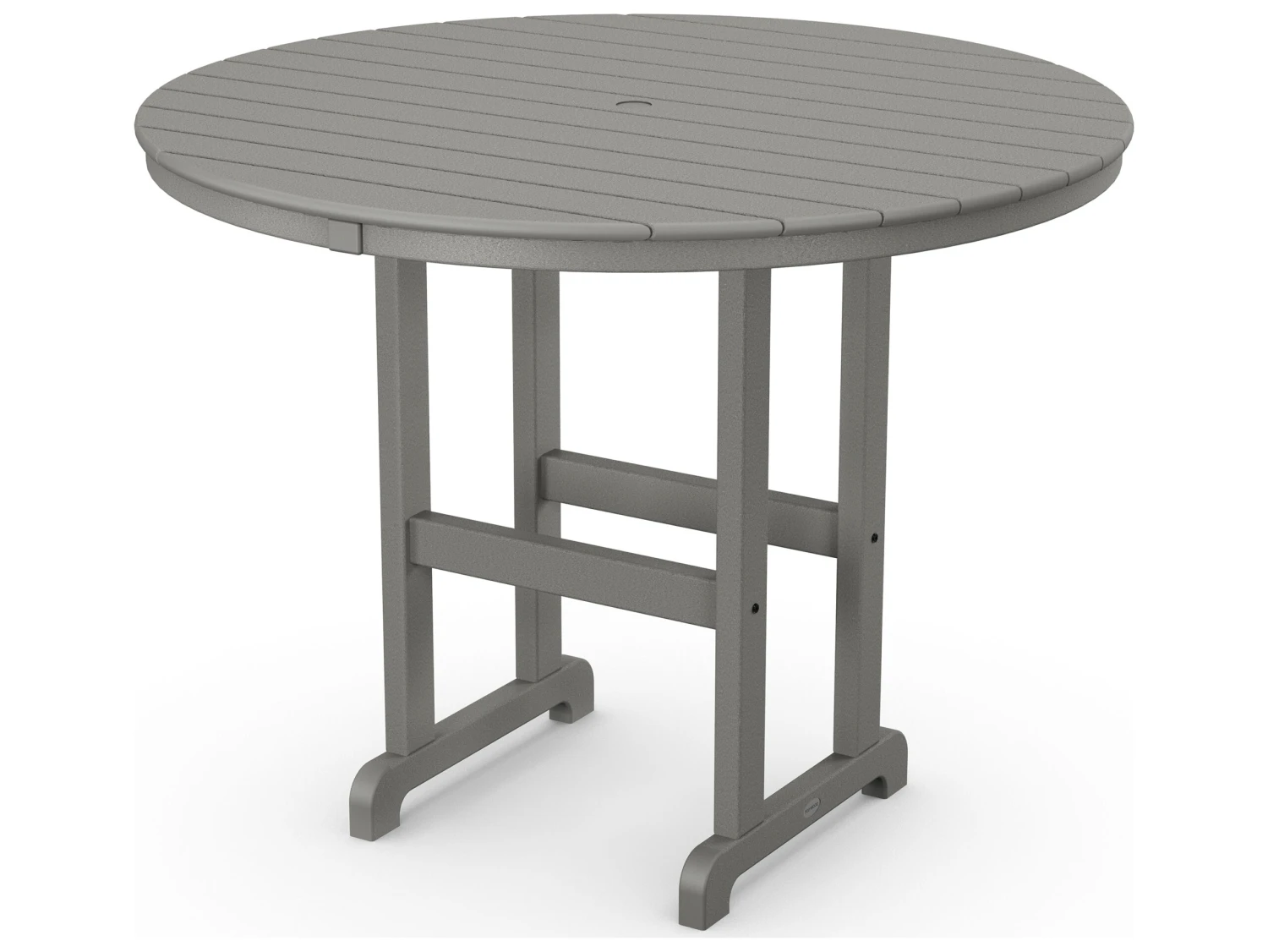 POLYWOOD® Traditional Tables Recycled Plastic 48'' Round Counter Table With Umbrella Hole 3 POLYWOOD® Traditional Tables Recycled Plastic 48'' Round Counter Table With Umbrella Hole - Image 3