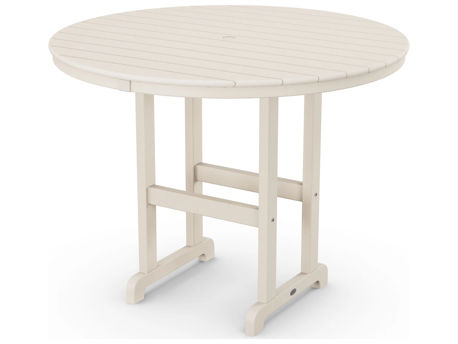 POLYWOOD® Traditional Tables Recycled Plastic 48'' Round Counter Table With Umbrella Hole 5 POLYWOOD® Traditional Tables Recycled Plastic 48'' Round Counter Table With Umbrella Hole - Image 5