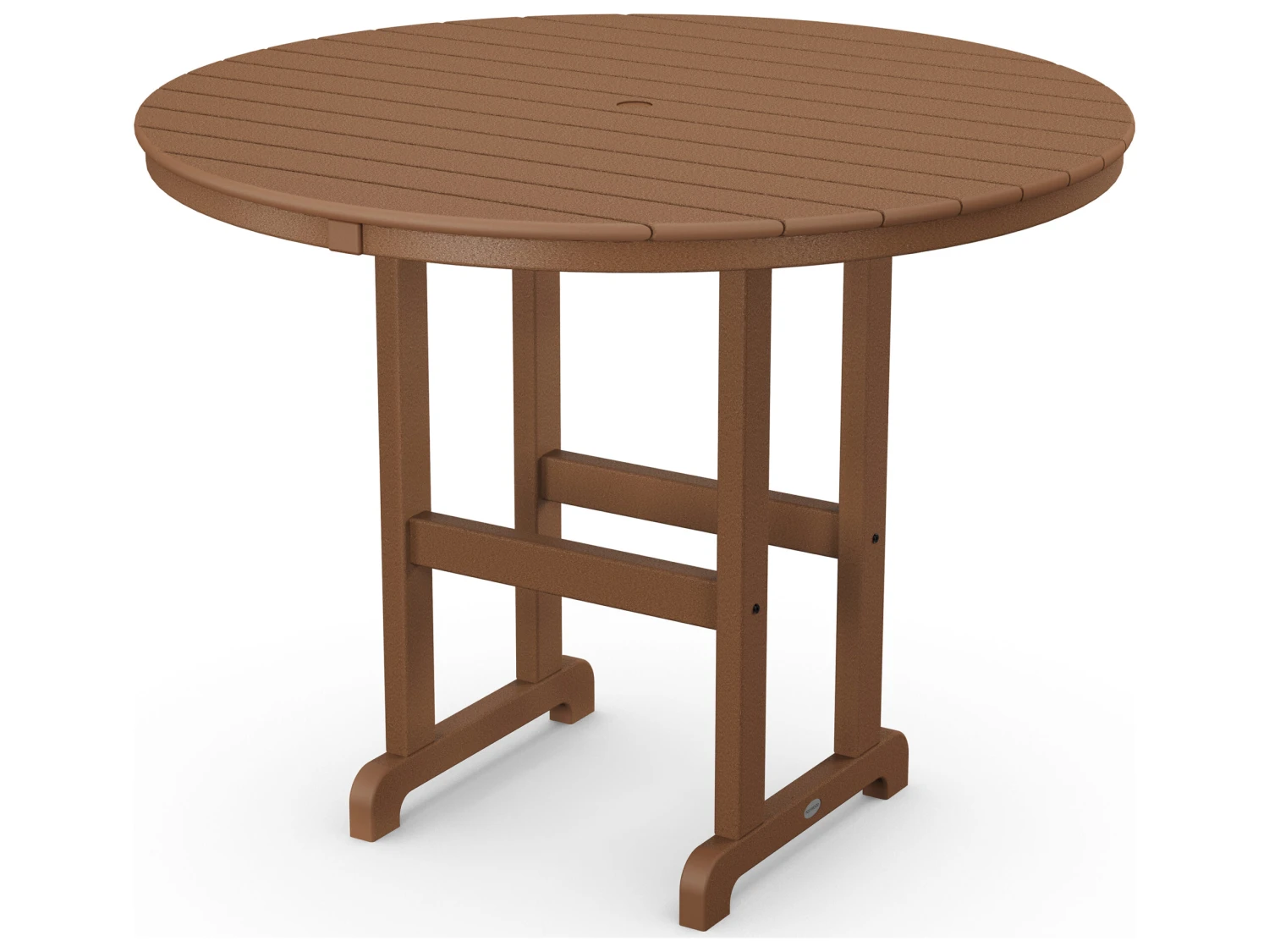 POLYWOOD® Traditional Tables Recycled Plastic 48'' Round Counter Table With Umbrella Hole 6 POLYWOOD® Traditional Tables Recycled Plastic 48'' Round Counter Table With Umbrella Hole - Image 6