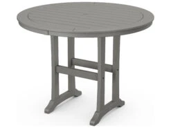 POLYWOOD® Nautical Recycled Plastic 48'' Round Counter Table -Patio Vibe Store PWRRT448L13 zm