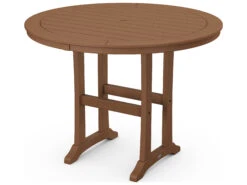 POLYWOOD® Nautical Recycled Plastic 48'' Round Counter Table -Patio Vibe Store PWRRT448L16 zm