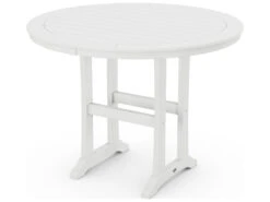 POLYWOOD® Nautical Recycled Plastic 48'' Round Counter Table -Patio Vibe Store PWRRT448L17 zm