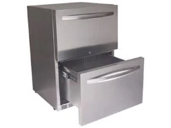 RCS Grills Stainless Two Drawer Refrigerator-UL Rated -Patio Vibe Store RCREFR44 zm