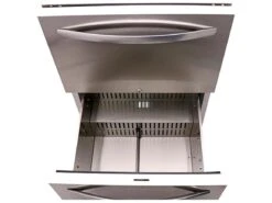 RCS Grills Stainless Two Drawer Refrigerator-UL Rated -Patio Vibe Store RCREFR46 zm