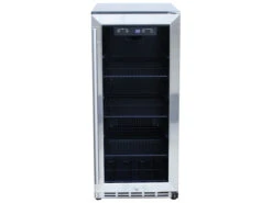 RCS Grills Stainless 15 Refrigerator With Glass Window