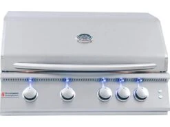 RCS Grills Stainless Steel 32'' Premier With Lights Freestanding Grill-LP -Patio Vibe Store RCRJC32ALLPCK6 zm