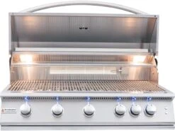 RCS Grills Stainless Steel 40 Premier With Lights Freestanding Grill-NG -Patio Vibe Store RCRJC40ALCK6 zm