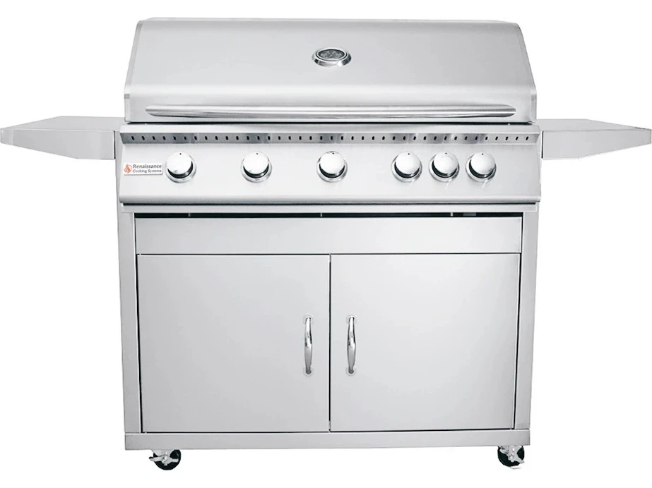 RCS Grills Stainless Steel 40 Premier With Lights Freestanding Grill-LP 1 RCS Grills Stainless Steel 40 Premier With Lights Freestanding Grill-LP