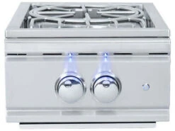 RCS Grills Stainless Steel Pro Side Burner Slide-in With Blue LED-Propane