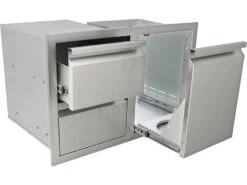 RCS Grills Stainless Steel Valiant Series Dual Drawer / Propane Drawer Combo -Patio Vibe Store RCVDCL15 zm