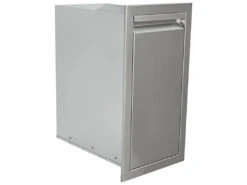 RCS Grills Stainless Steel Valiant Narrow Trash Drawer-Trash Can Included -Patio Vibe Store RCVTD43 zm