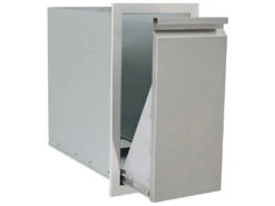 RCS Grills Stainless Steel Valiant Narrow Trash Drawer-Trash Can Included -Patio Vibe Store RCVTD45 zm