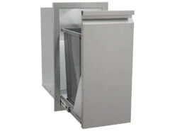 RCS Grills Stainless Steel Valiant Narrow Trash Drawer-Trash Can Included -Patio Vibe Store RCVTD46 zm