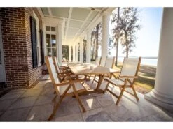 Royal Teak Collection Expansion 64''W X 39''D Rectangular Double Leaf Gala Dining Table -Patio Vibe Store RLFLRDADINSET51 zm