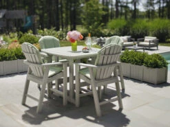 Seaside Casual Portsmouth Recycled Plastic 42'' Square Counter Table -Patio Vibe Store SSC0672 zm