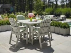 Seaside Casual Portsmouth Recycled Plastic 42'' Square Counter Table