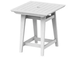 Seaside Casual Mad Recycled Plastic 33'' Square Counter Table With Umbrella Hole -Patio Vibe Store SSC2781 zm