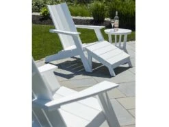 Seaside Casual Mad Recycled Plastic 18'' Round End Table -Patio Vibe Store SSC280SET151 zm