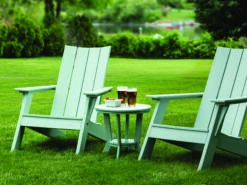 Seaside Casual Mad Recycled Plastic 18'' Round End Table -Patio Vibe Store SSC2913 zm