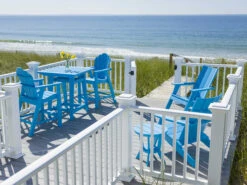 Seaside Casual Mad Recycled Plastic 18'' Round End Table -Patio Vibe Store SSC2917 zm