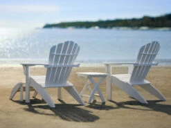 Seaside Casual Coastline Recycled Plastic Harbor View 18''W X 14''D Rectangular Folding End Table 38 Seaside Casual Coastline Recycled Plastic Harbor View 18''W X 14''D Rectangular Folding End Table -Patio Vibe Store SSC32114 zm