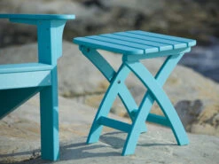 Seaside Casual Coastline Recycled Plastic Harbor View 18''W X 14''D Rectangular Folding End Table 39 Seaside Casual Coastline Recycled Plastic Harbor View 18''W X 14''D Rectangular Folding End Table -Patio Vibe Store SSC32115 zm