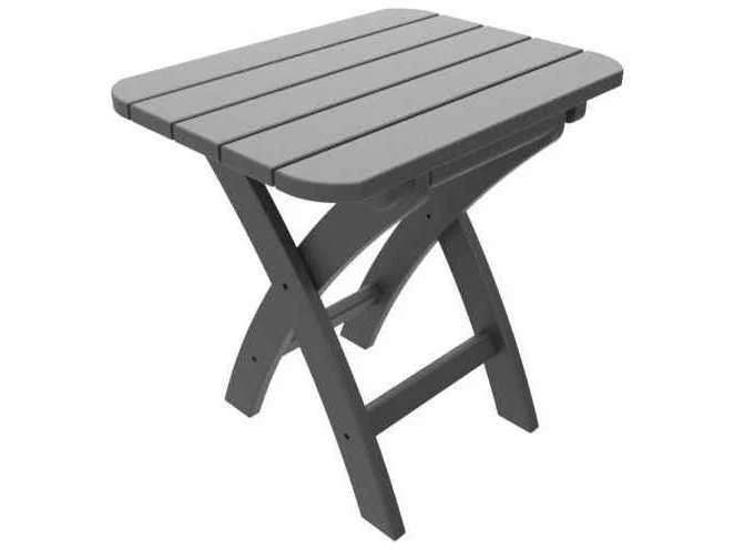 Seaside Casual Coastline Recycled Plastic Harbor View 18''W X 14''D Rectangular Folding End Table 9 Seaside Casual Coastline Recycled Plastic Harbor View 18''W X 14''D Rectangular Folding End Table - Image 9