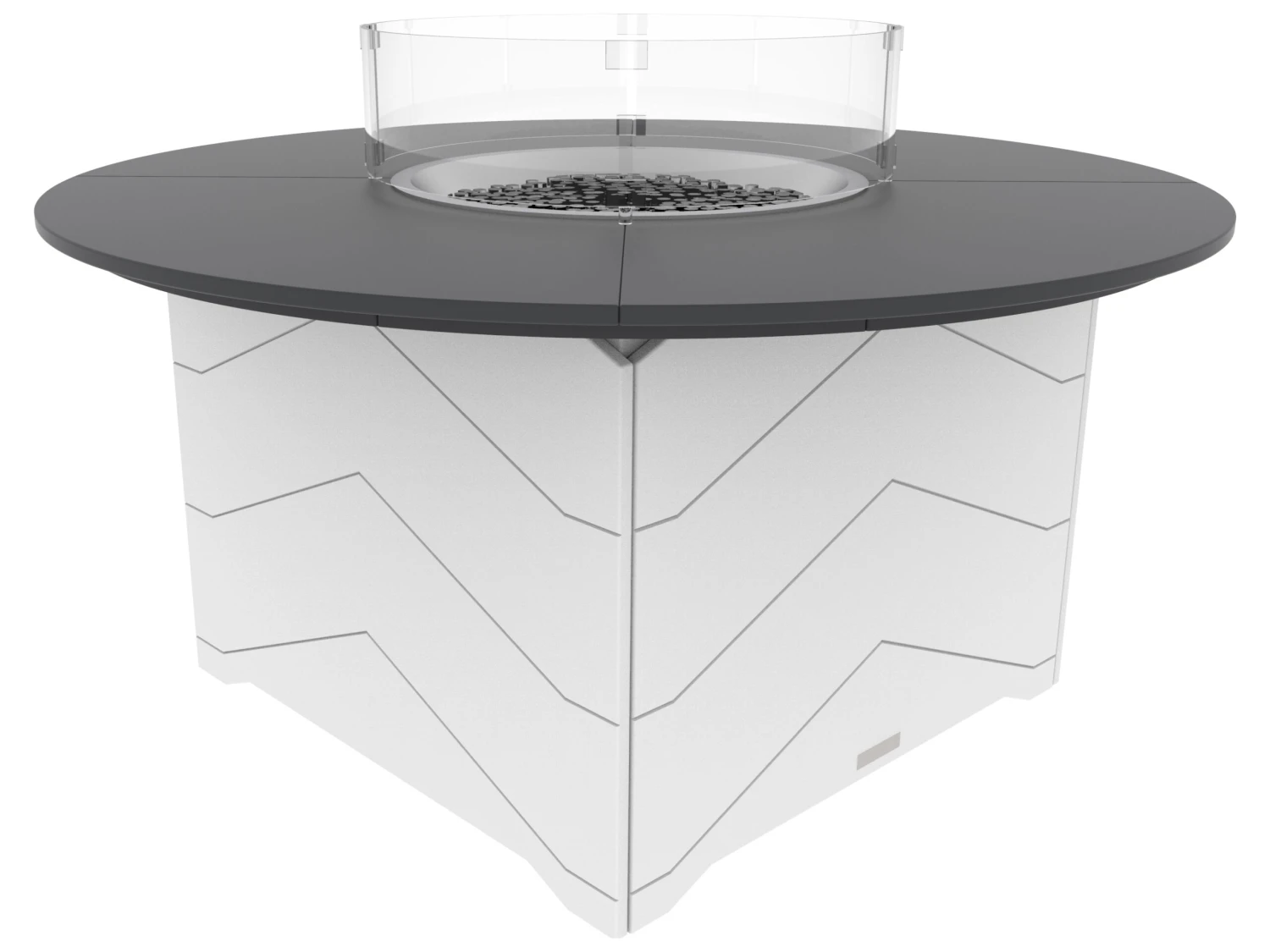 Seaside Casual Aura Recycled Plastic 50'' Round Chat Fire Pit Table 3 Seaside Casual Aura Recycled Plastic 50'' Round Chat Fire Pit Table - Image 3