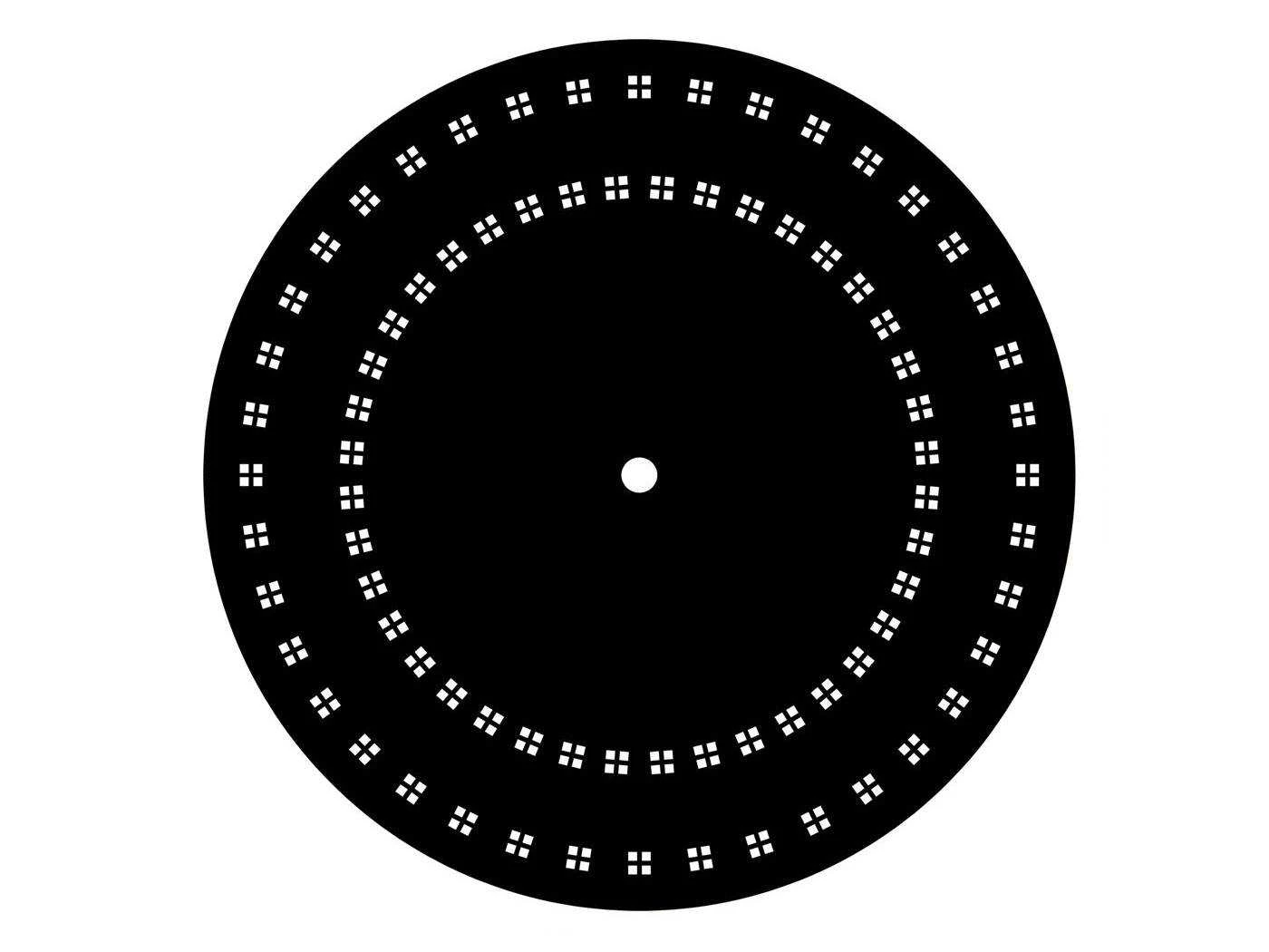 Suncoast Patterned Square Aluminum 42'' Round Dining Table With Umbrella Hole 3 Suncoast Patterned Square Aluminum 42'' Round Dining Table With Umbrella Hole - Image 3