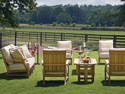 Summer Classics Croquet Teak 24.25'' Round End Table 13 Summer Classics Croquet Teak 24.25'' Round End Table -Patio Vibe Store SUM28362 zm