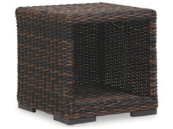 Sunset West Montecito Wicker 22'' Wide Square End Table -Patio Vibe Store SW2501ET1 zm