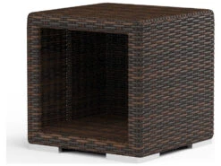 Sunset West Montecito Wicker 22'' Wide Square End Table -Patio Vibe Store SW2501ET2 zm