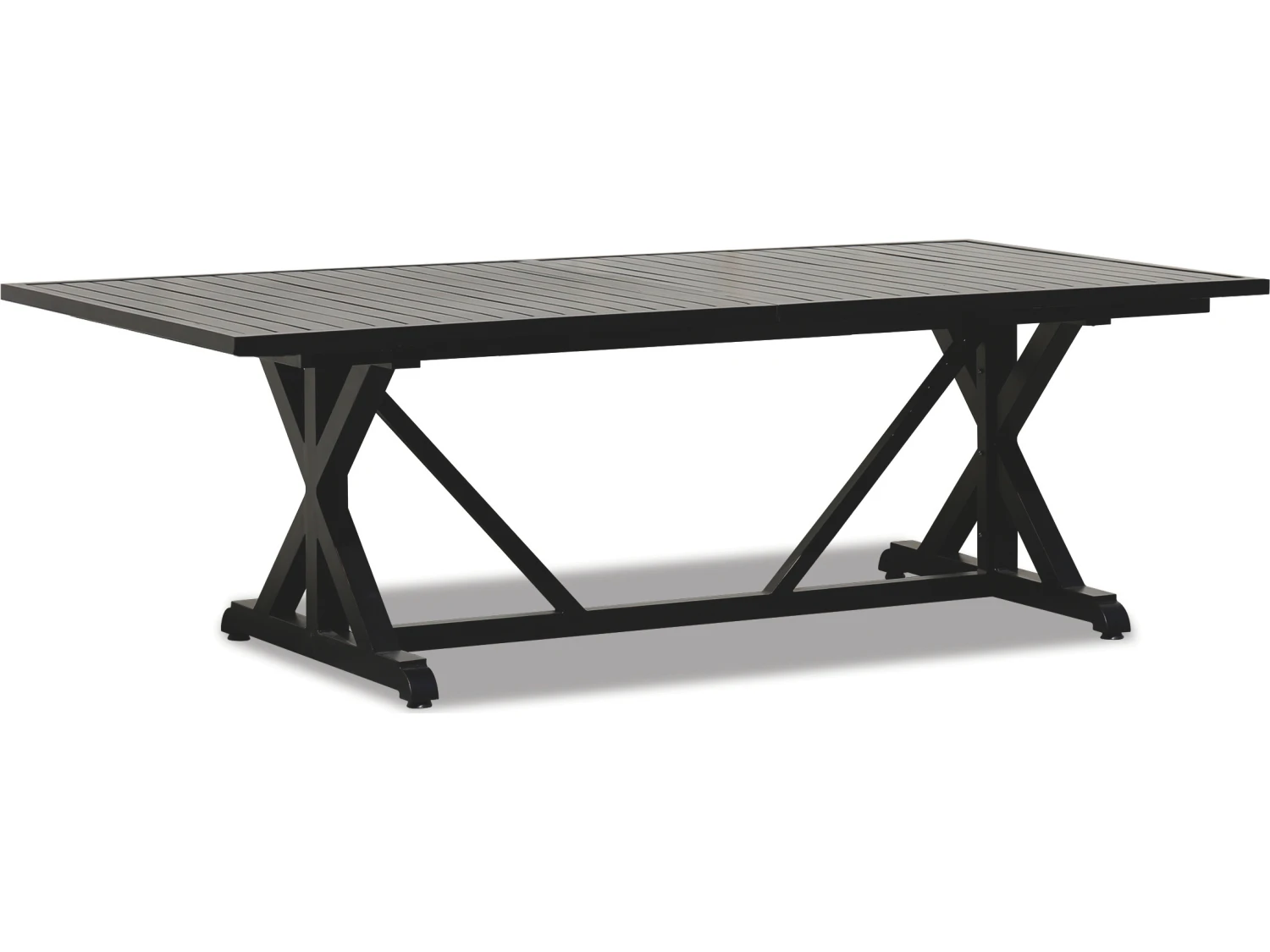 Sunset West Monterey Aluminum 96'' Wide Rectangular Dining Table 3 Sunset West Monterey Aluminum 96'' Wide Rectangular Dining Table - Image 3