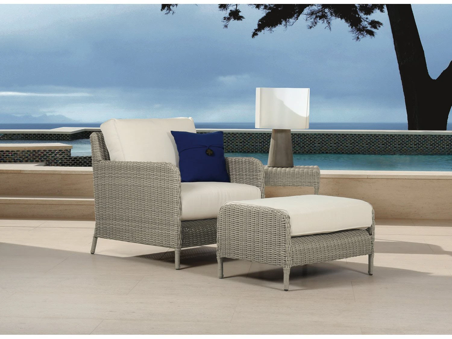 Sunset West Manhattan Wicker 21'' Wide Square End Table 1 Sunset West Manhattan Wicker 21'' Wide Square End Table