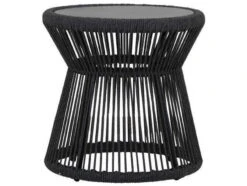 Sunset West Milano Wicker Charcoal 20'' Round End Table -Patio Vibe Store SW4101ET1 zm