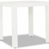 Sunset West Newport Frosted White Aluminum 40'' Wide Square Counter Table