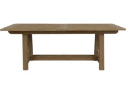 Sunset West Teak 79-118''W X 40''D Rectangular Umbrella Hole Dining Table -Patio Vibe Store SW5501T791182 zm