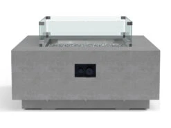 Sunset West Gravelstone 40'' Wide Concrete Square Fire Pit Table 11 Sunset West Gravelstone 40'' Wide Concrete Square Fire Pit Table -Patio Vibe Store SW6003FT40403 zm