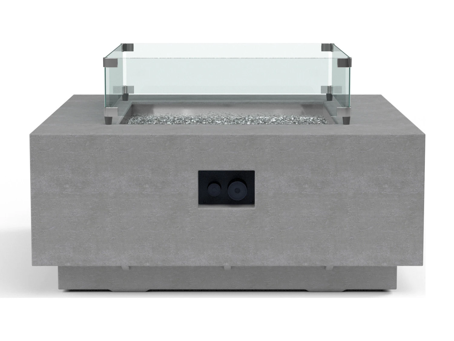 Sunset West Gravelstone 40'' Wide Concrete Square Fire Pit Table 6 Sunset West Gravelstone 40'' Wide Concrete Square Fire Pit Table - Image 6