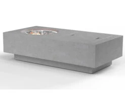 Sunset West GFRC 60''W X 30''D Rectangular Tank Fire Pit Table