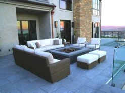 Sunset West Teak 22'' Wide Square End Table 11 Sunset West Teak 22'' Wide Square End Table -Patio Vibe Store SWCORONLNGESET11NONSTOCK zm