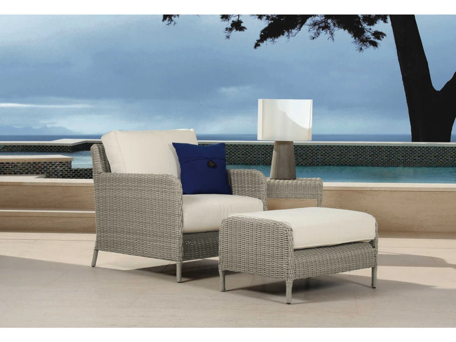 Sunset West Manhattan Wicker 21'' Wide Square End Table 5 Sunset West Manhattan Wicker 21'' Wide Square End Table - Image 5