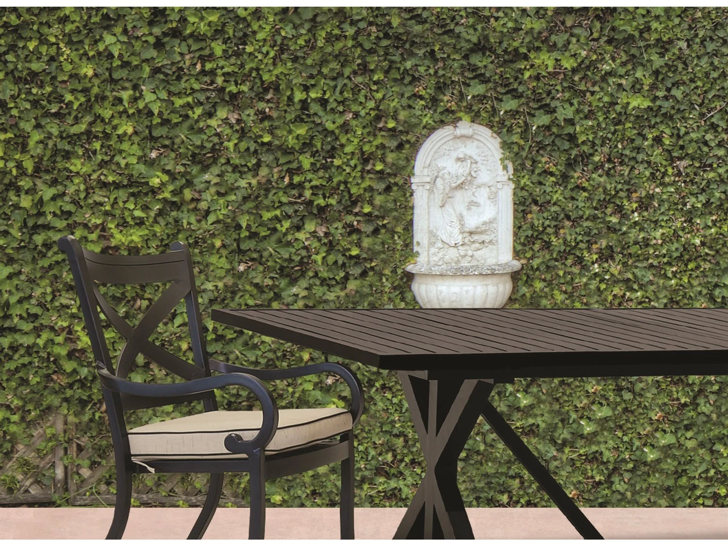 Sunset West Monterey Aluminum 96'' Wide Rectangular Dining Table 2 Sunset West Monterey Aluminum 96'' Wide Rectangular Dining Table - Image 2