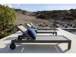 Sunset West Milano Wicker Charcoal 20'' Round End Table -Patio Vibe Store SWRDNDOQCKLNGSET31 zm