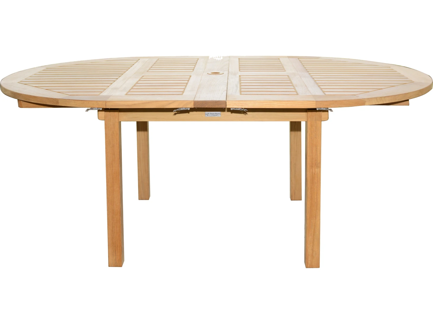 Three Birds Casual Chelsea Teak 48-72 Round Extension Table 3 Three Birds Casual Chelsea Teak 48-72 Round Extension Table - Image 3
