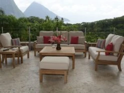 Three Birds Casual Newport Teak 20 Square Low Side Table 10 Three Birds Casual Newport Teak 20 Square Low Side Table -Patio Vibe Store TBMNTEREYLNGSET1 zm