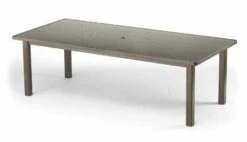 Telescope Casual Marine Grade Polymer 84''W X 42''D Rectangular Dining Height Table With Umbrella Hole -Patio Vibe Store TC3850 zm 1